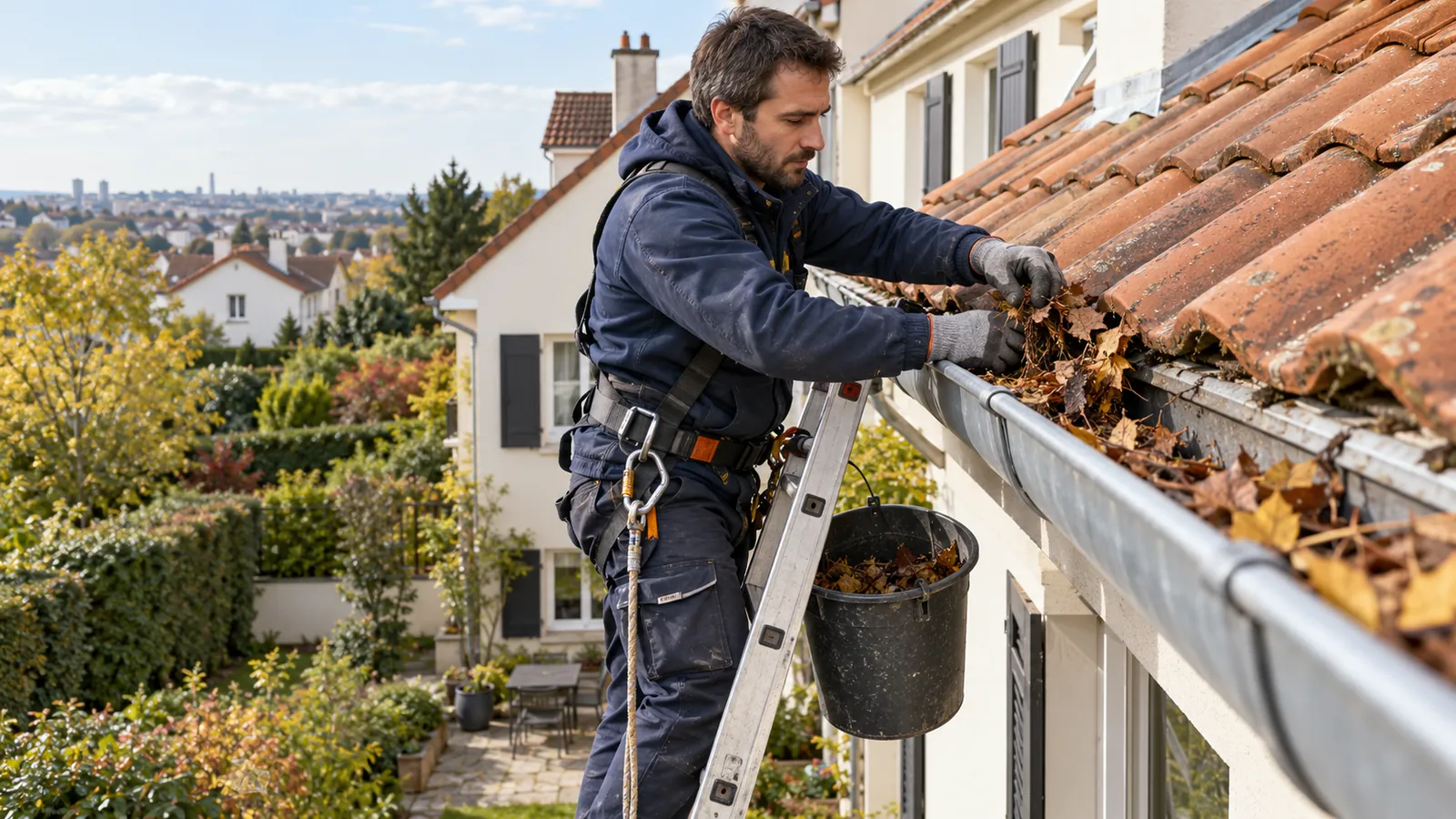 Nettoyage de gouttières - Gino Fleury Couverture Clamart Île-de-France